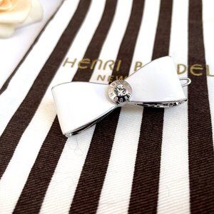 Henri Bendel Enamel Bow Hair Barrette